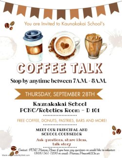 Coffee Talk Flier